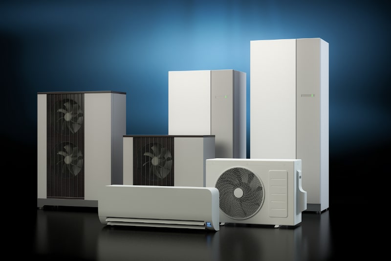 Air heat pump collection